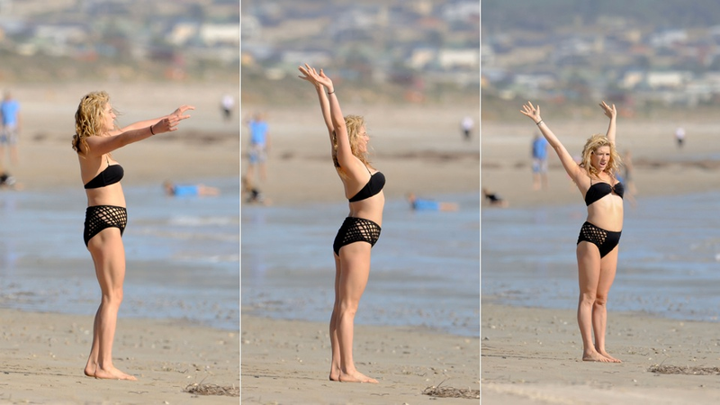 Illustration for article titled Ke$ha Has A Very Interesting Day At The Beach